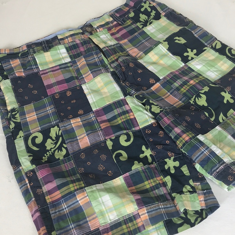 J Crew Cotton Patchwork Madras Shorts